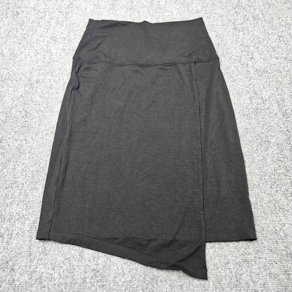 Athleta Seaside Foldover Skirt Size Small Black Stretch Athliesure Activewear - Picture 1 of 6